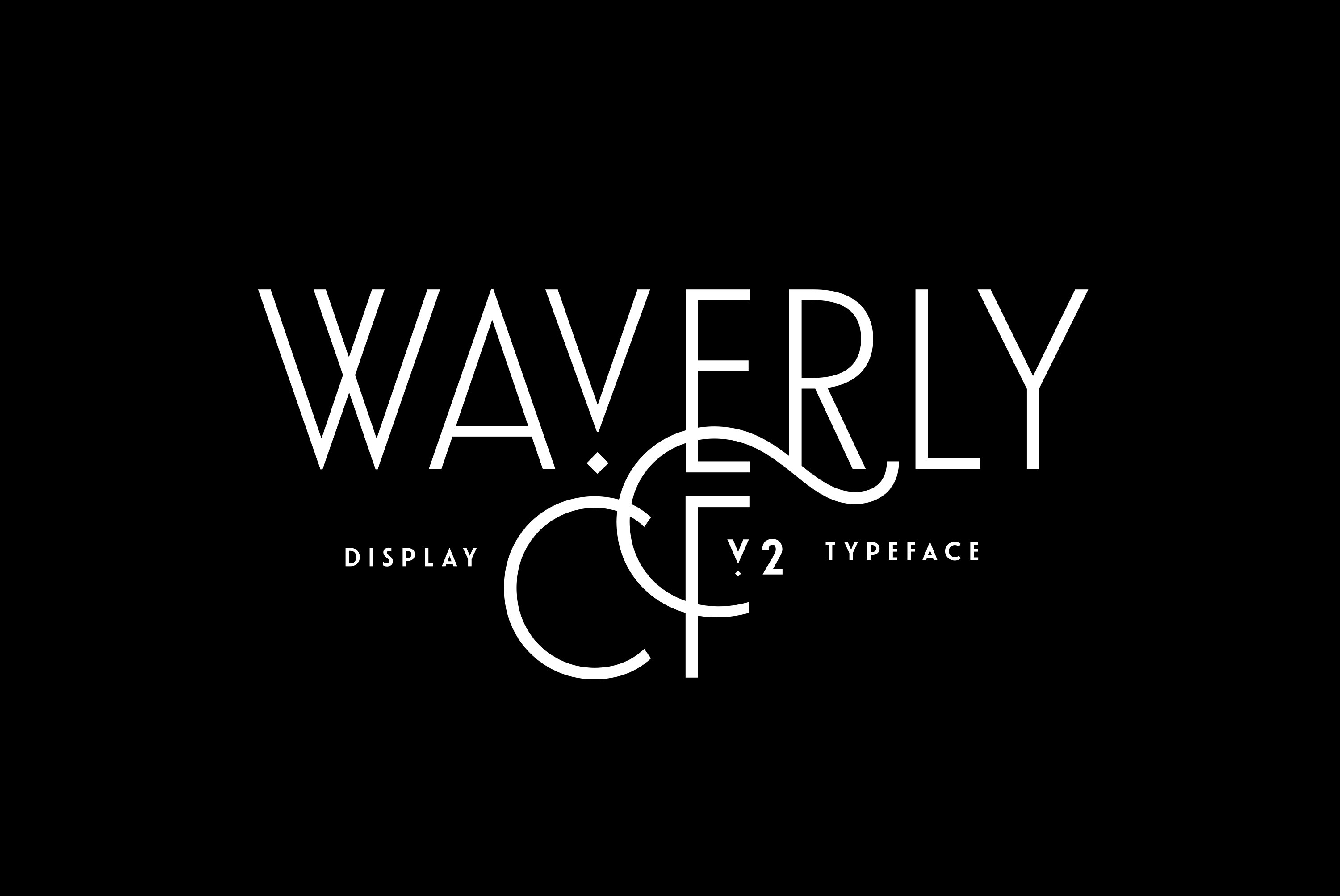 Waverly CF elegant display sans font cover image.