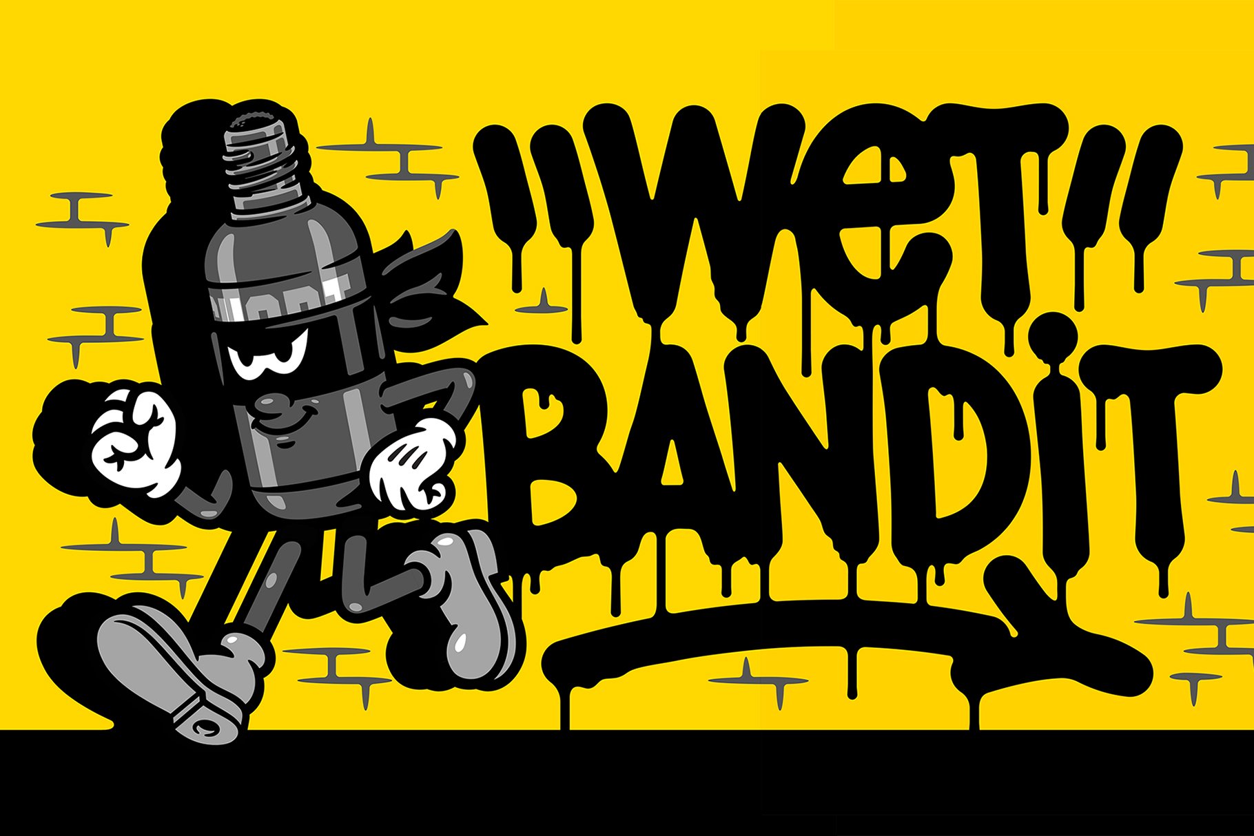 Wet Bandit Font cover image.