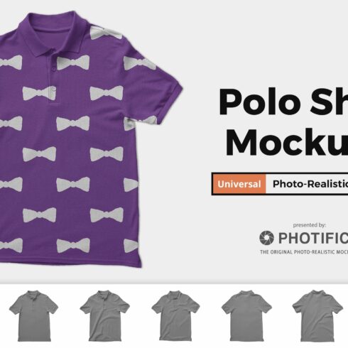 Polo Shirt Mockups cover image.