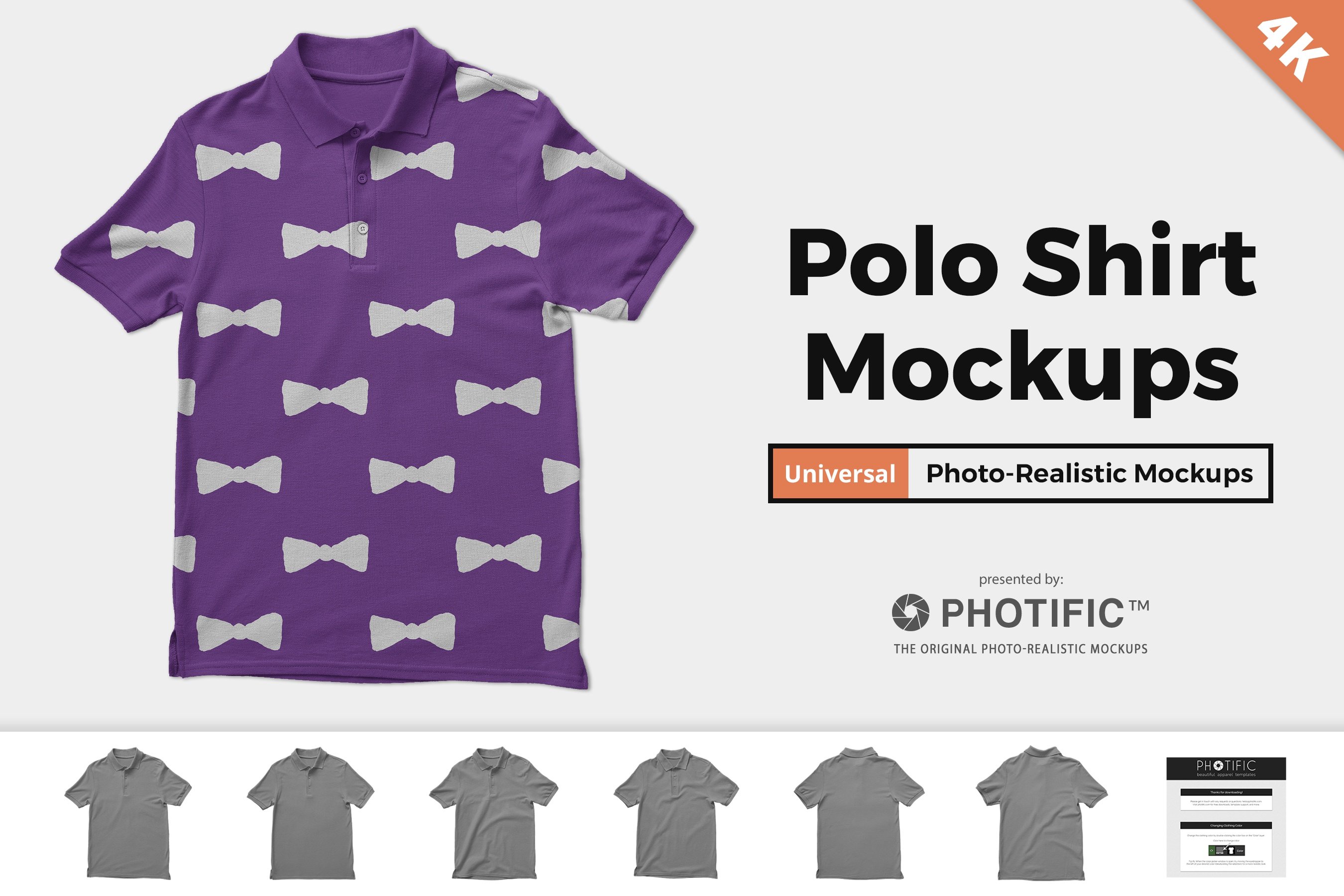 Polo Shirt Mockups cover image.