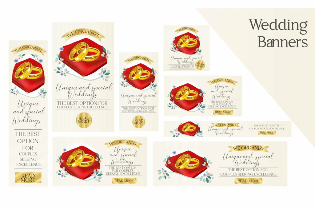 Wedding Rings Google Ad & Web Banner – MasterBundles