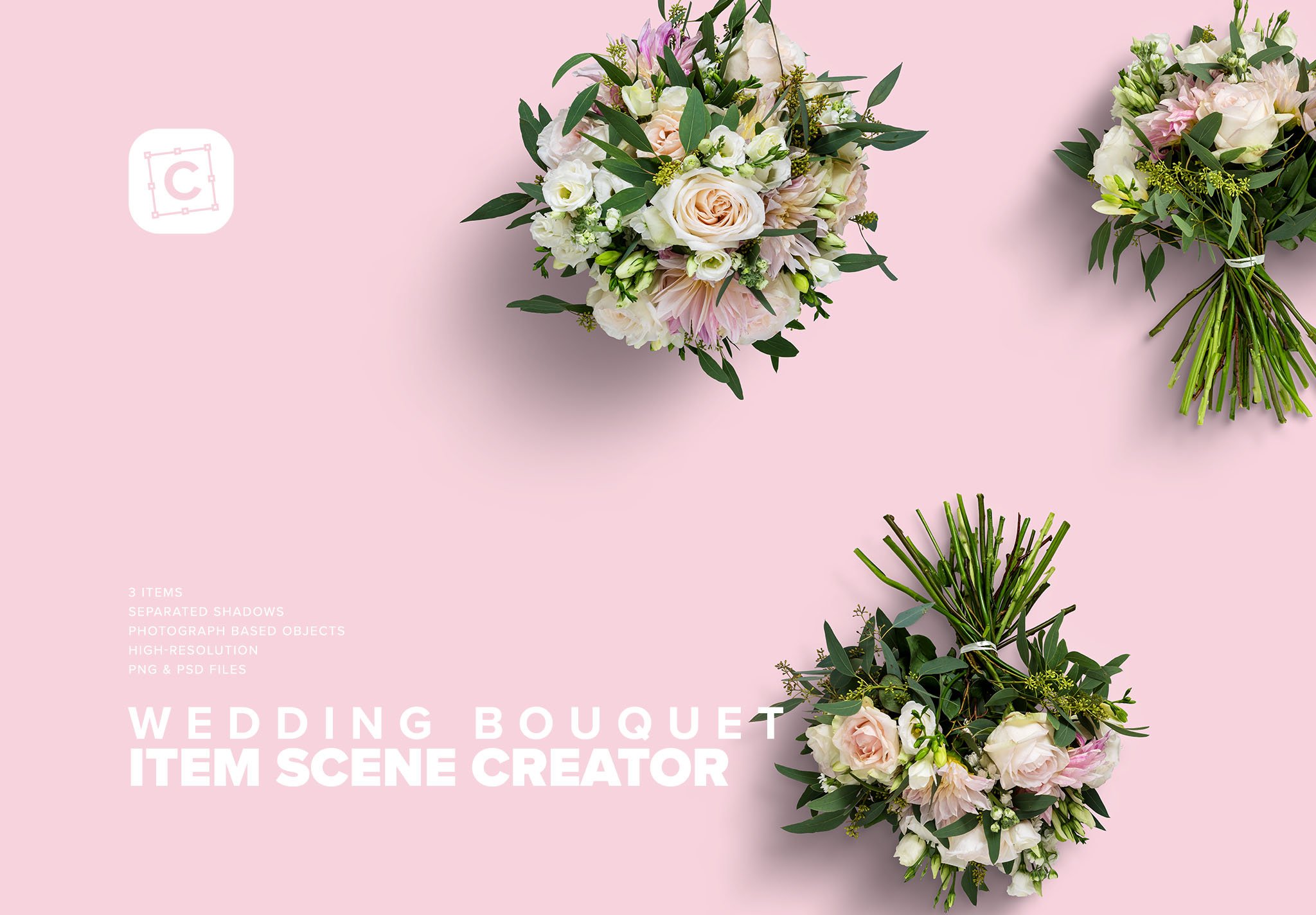 Wedding Bouquet Item Scene Creator cover image.
