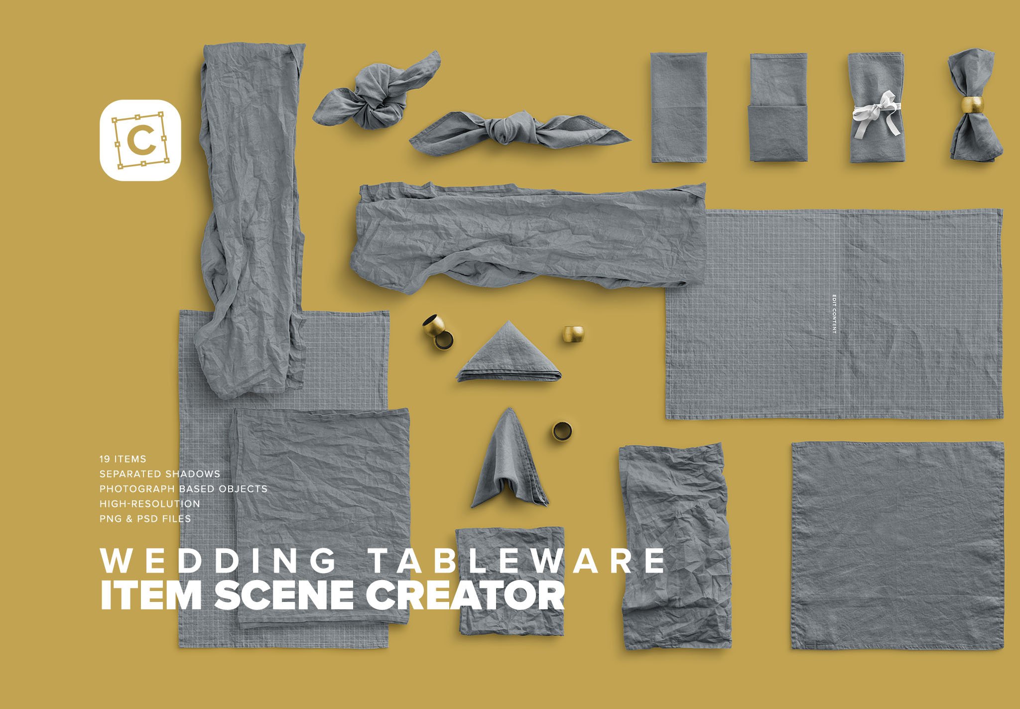 Wedding Tableware Item Scene Creator cover image.