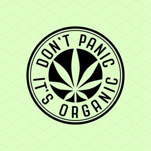 Weed Leaf design with text Don't cover image.