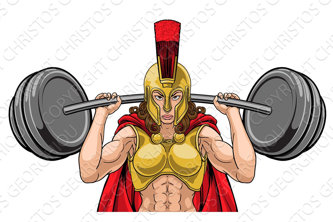 Woman Spartan Trojan Sports Mascot cover image.