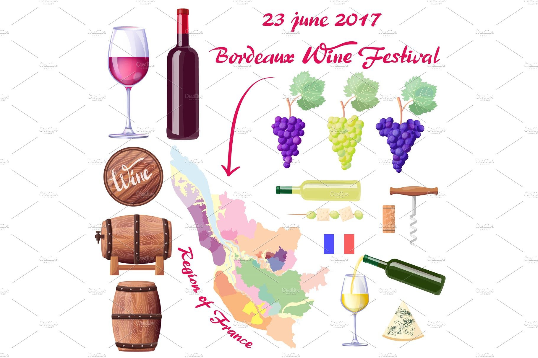 Bordeaux Wine Festival on 23 June 2017 Poster cover image.