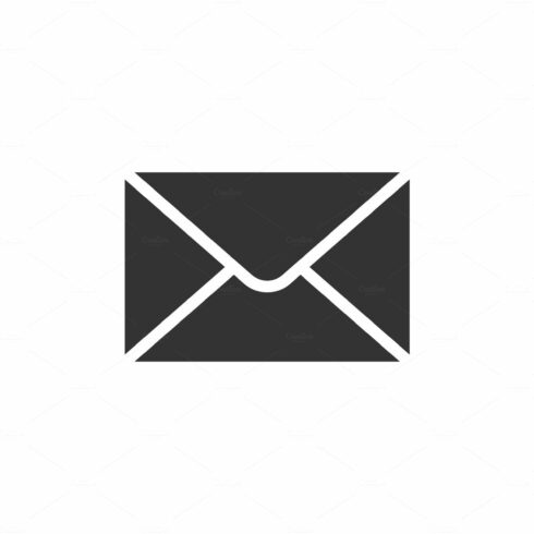 Envelope black icon cover image.