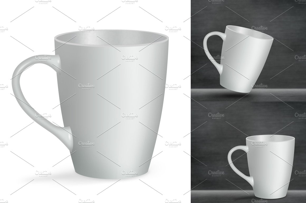 Ceramic mug mockup. Product mockup. preview image.