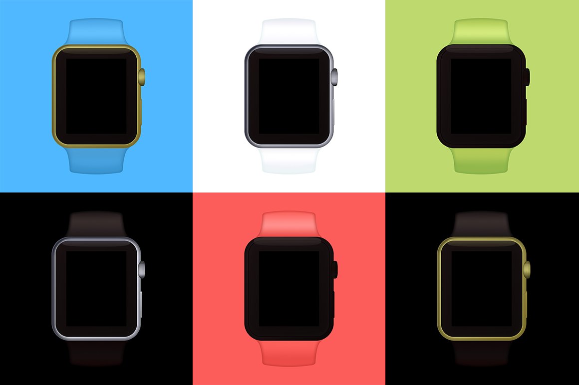 Minimus Apple Watch Mockups preview image.