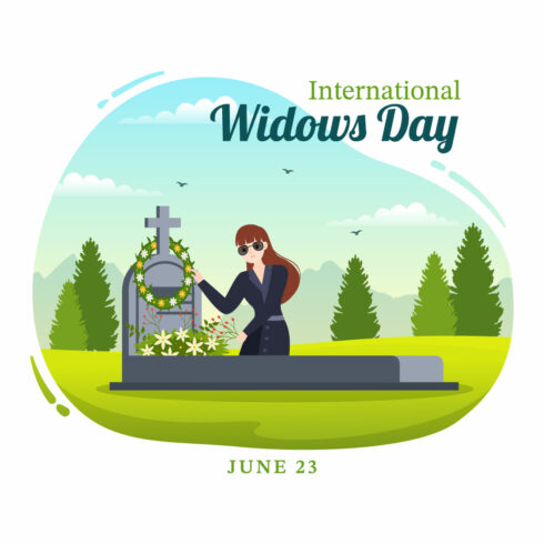 14 International Widows Day Illustration cover image.