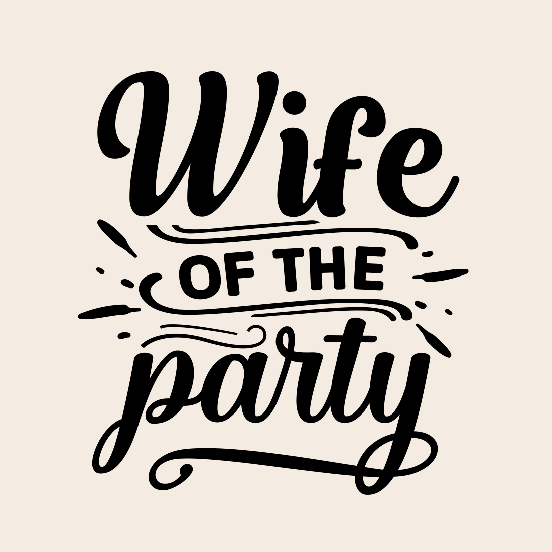 Wife of the Party svg preview image.