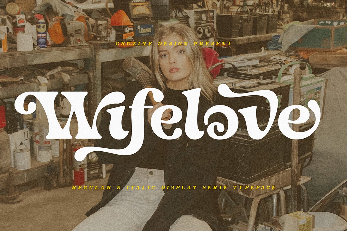 Wifelove - Groovy Retro Serif cover image.