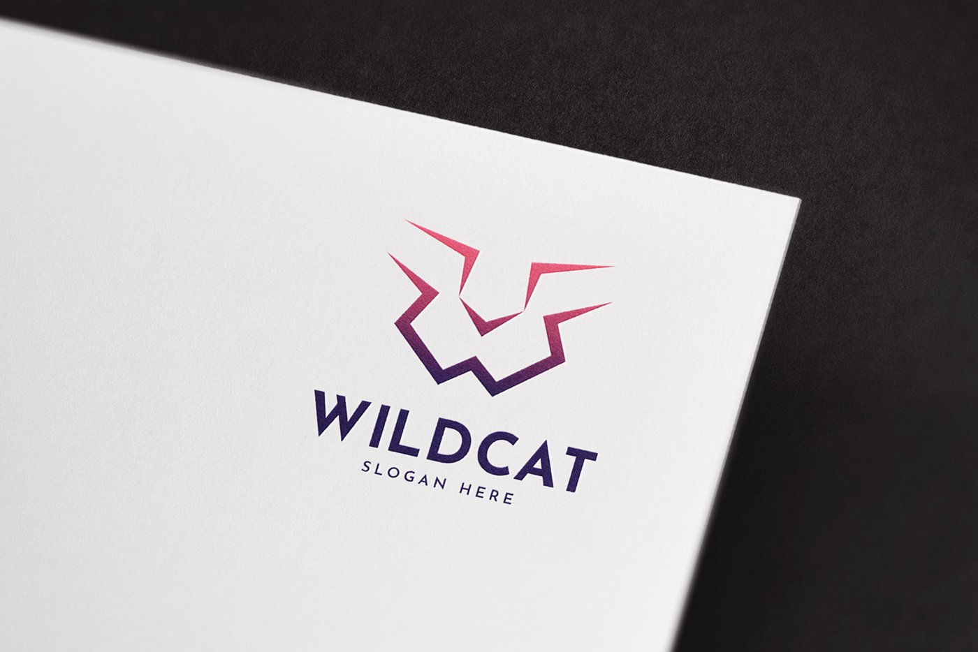 Wild Cat Animal Logo Template preview image.