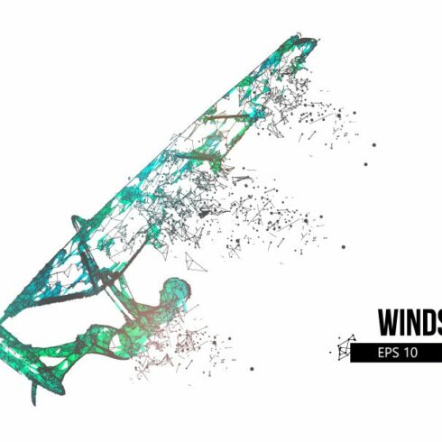 Silhouette of a windsurfer cover image.
