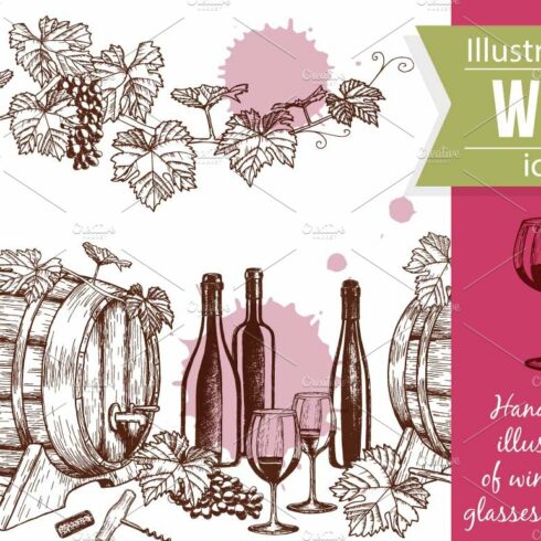 Wine Sketch Illustrations cover image.