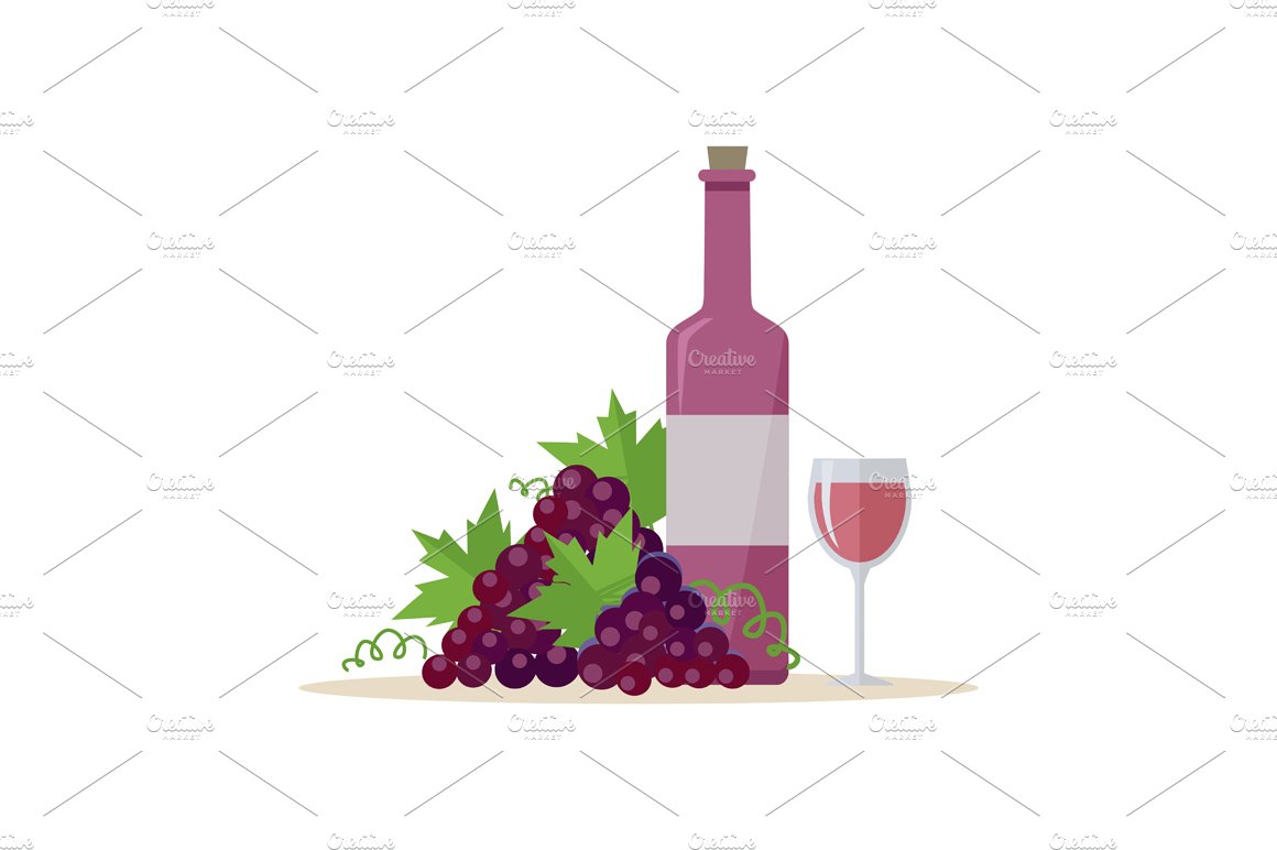 Bottle of Wine and Wineglass cover image.