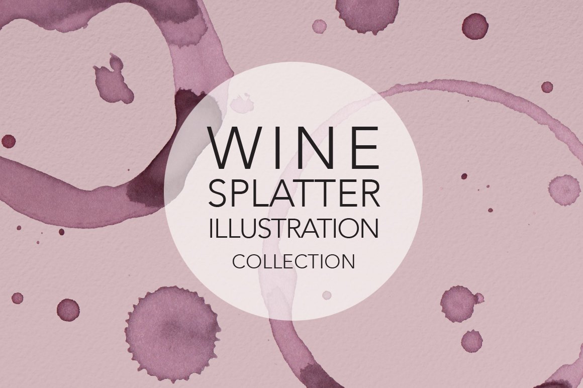 Wine Splatter Illustrations cover image.