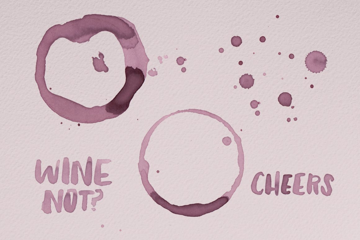 Wine Splatter Illustrations preview image.