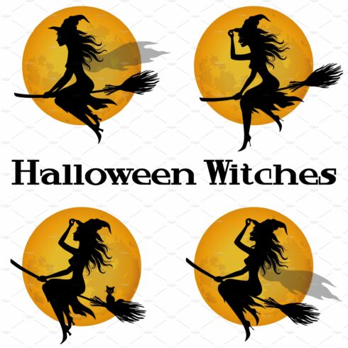 Witch Flying on Broom cover image.