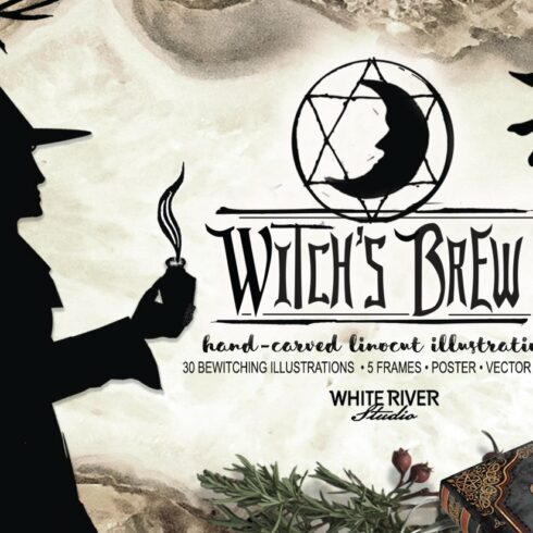 Witch's Brew Linocuts cover image.