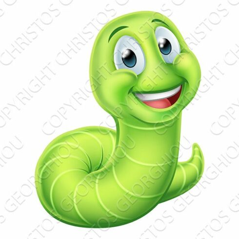Caterpillar Worm Cartoon Character cover image.