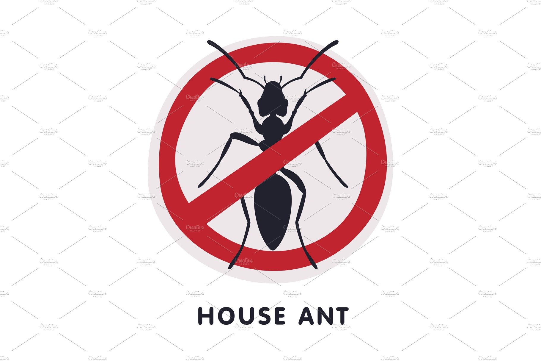 House Ant Insect Prohibition Sign cover image.