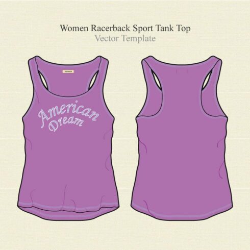 Women Racerback Sport Tank Top cover image.