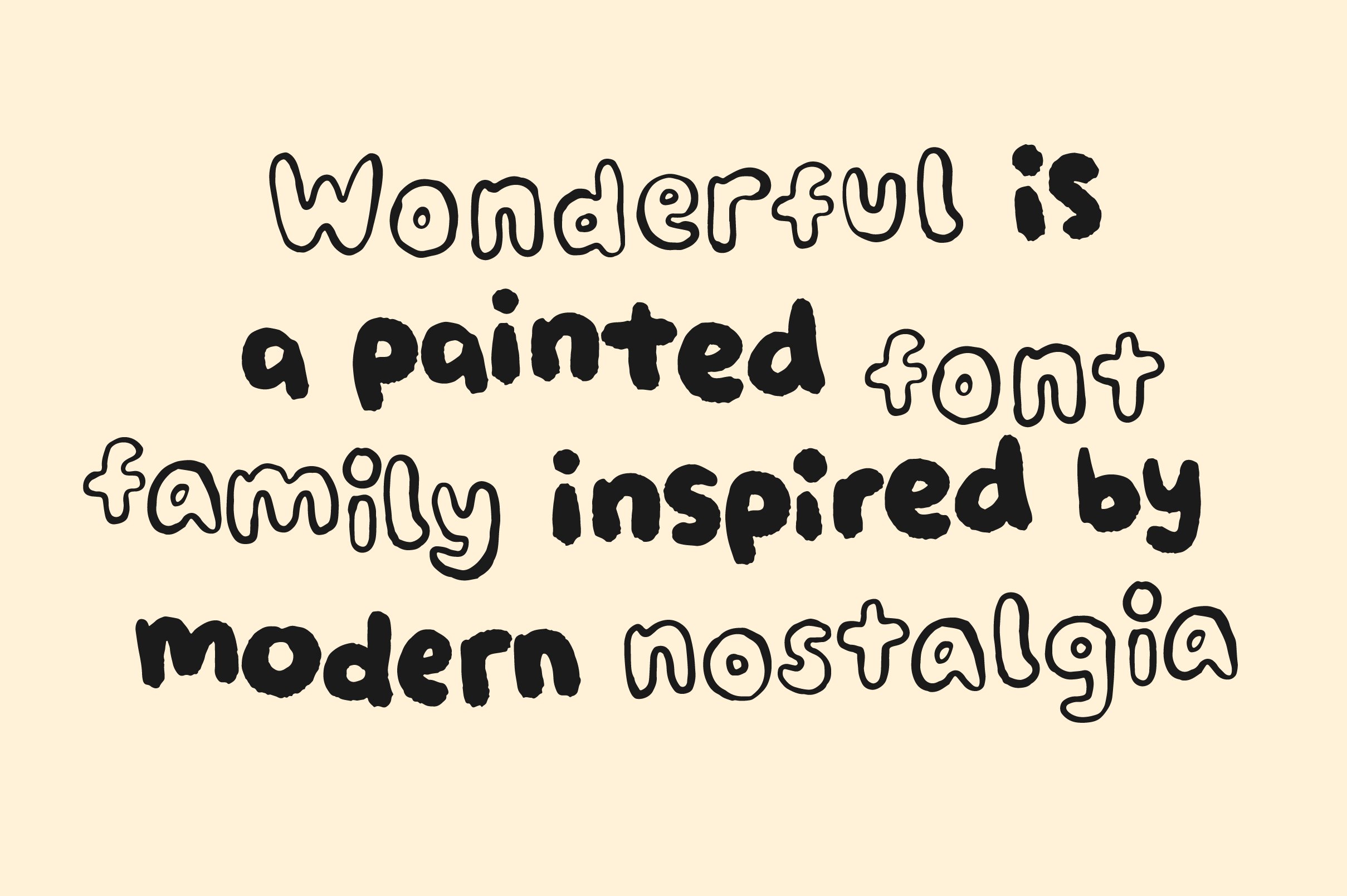 2 Fonts: Wonderful Handwriting preview image.
