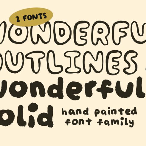 2 Fonts: Wonderful Handwriting cover image.