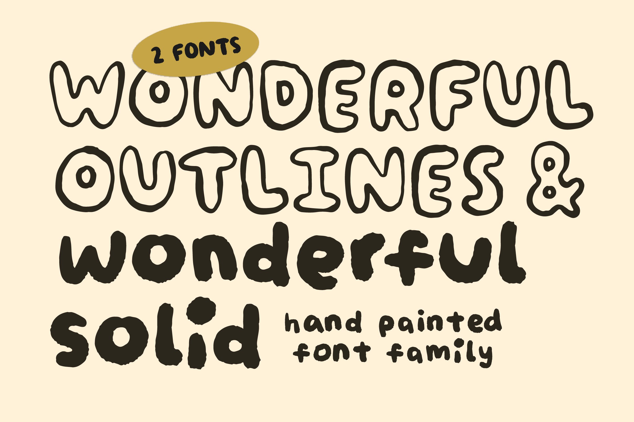 2 Fonts: Wonderful Handwriting cover image.