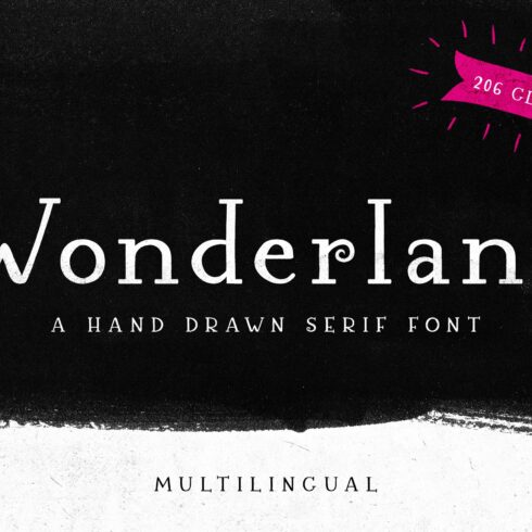 Wonderland - A Hand Drawn Serif Font cover image.