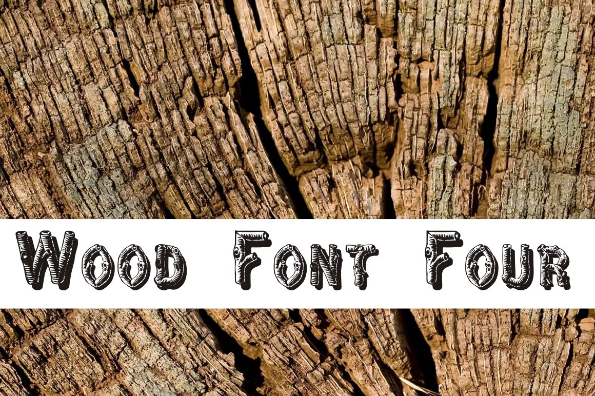 Wood Font Four cover image.