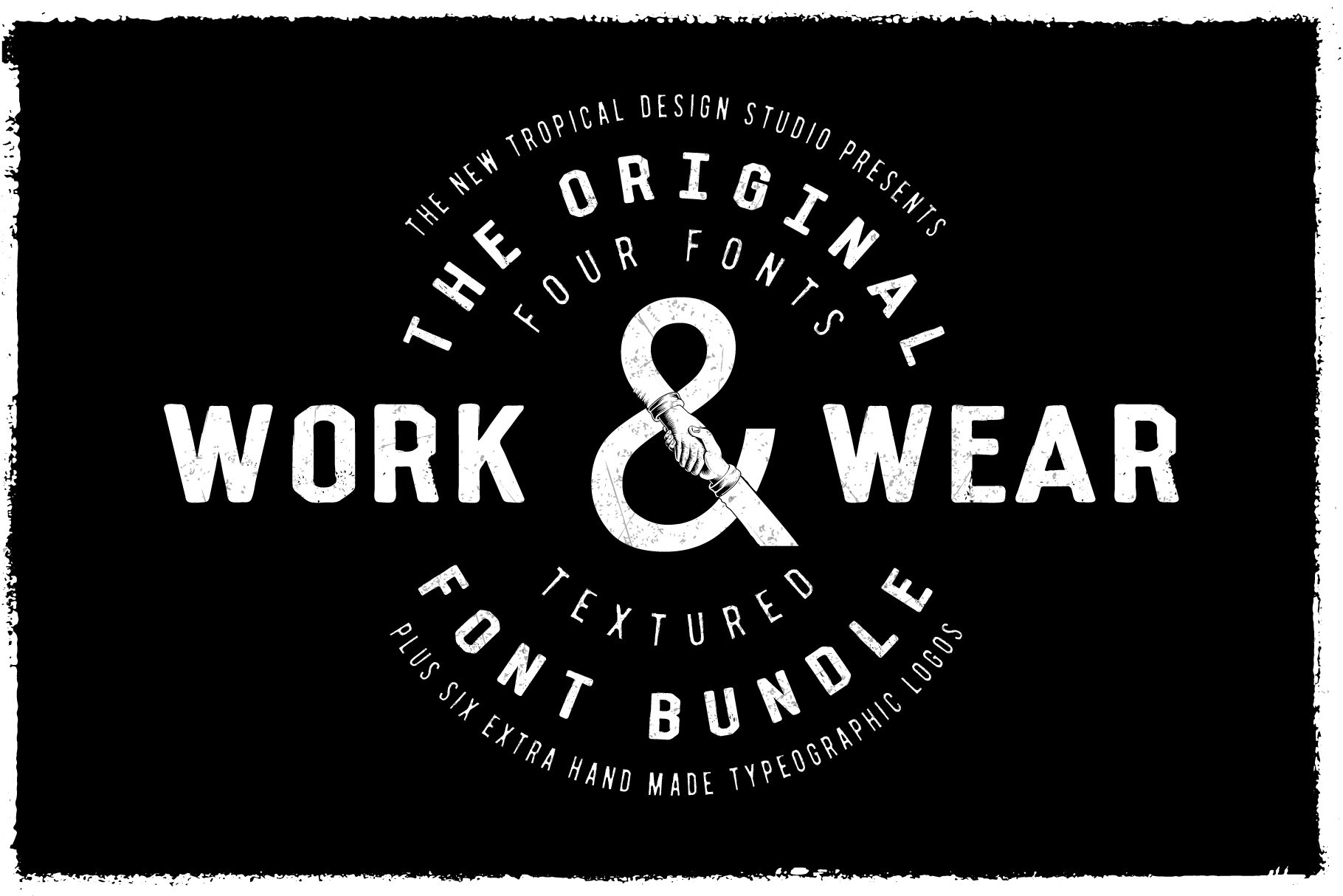 Work&Wear- Retro Font & Logo Bundle cover image.