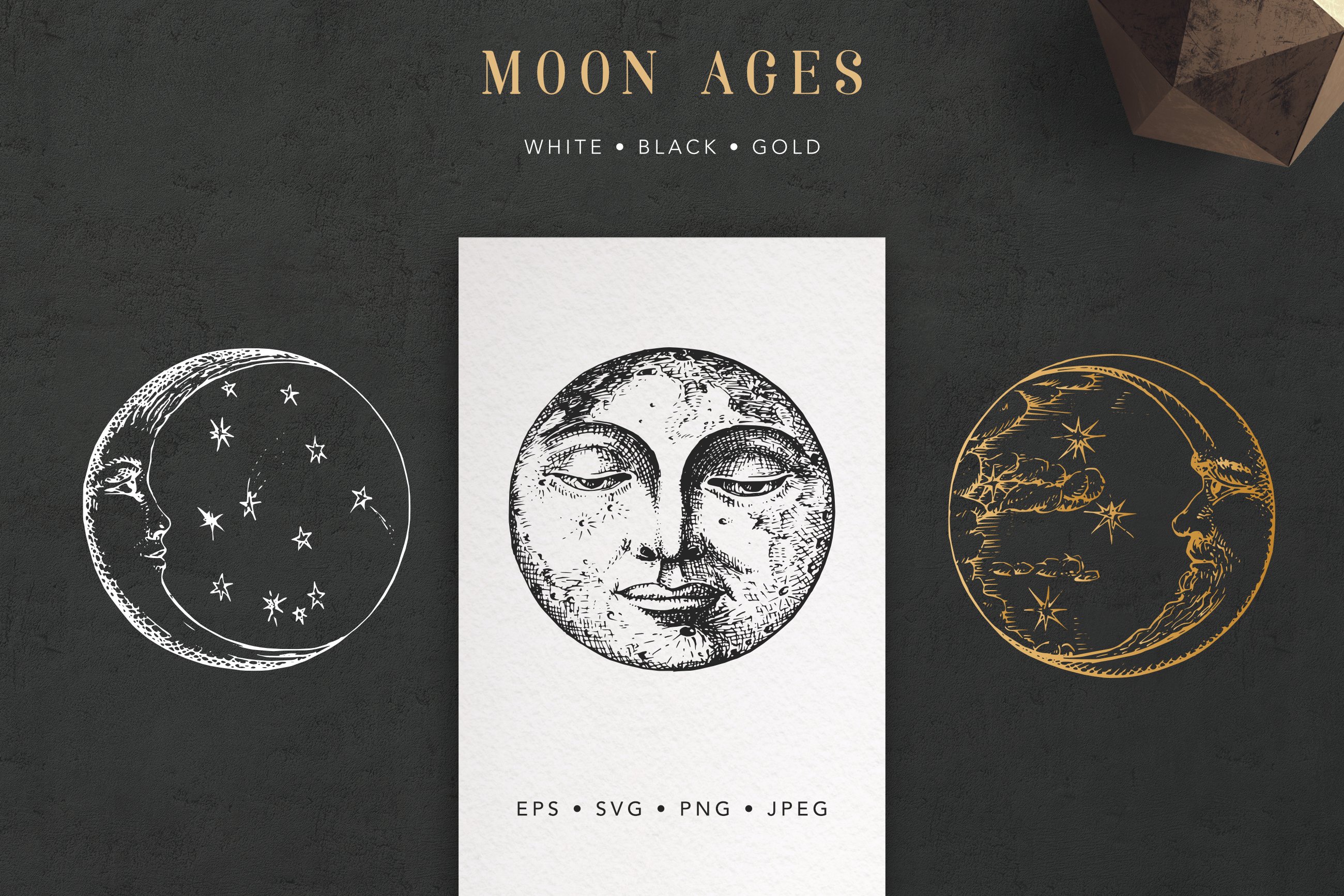 Free Moon Alchemy Vector - Download in Illustrator, EPS, SVG, JPG