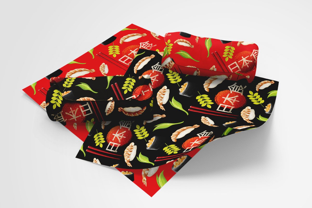 Japanese Food Seamless Pattern preview image.