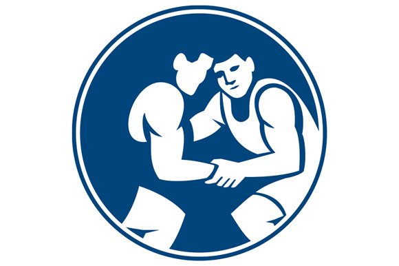 Wrestlers Wrestling Circle Icon cover image.