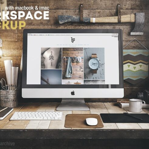 Workspace Mockup Set 2 cover image.