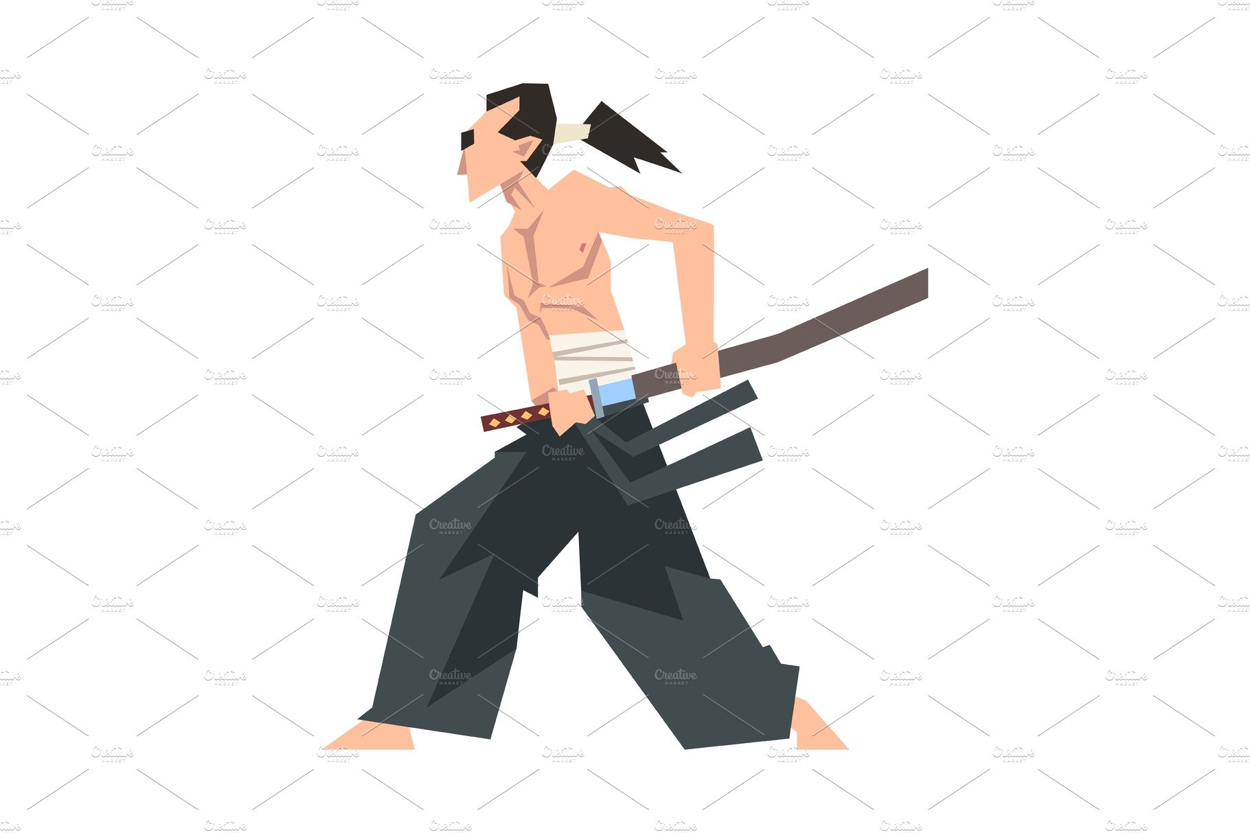 Samurai Character Wearing Hakama cover image.