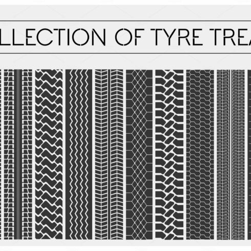 Wheel or tire, tyre treads or car tracks cover image.