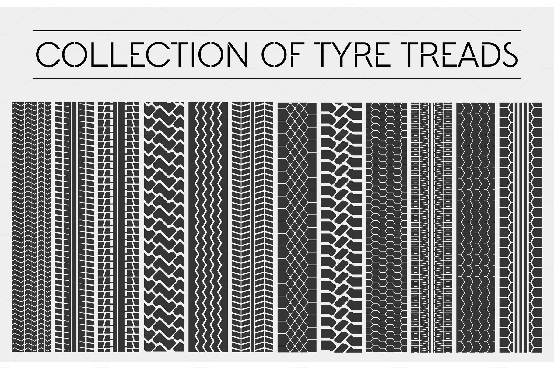 Wheel or tire, tyre treads or car tracks cover image.