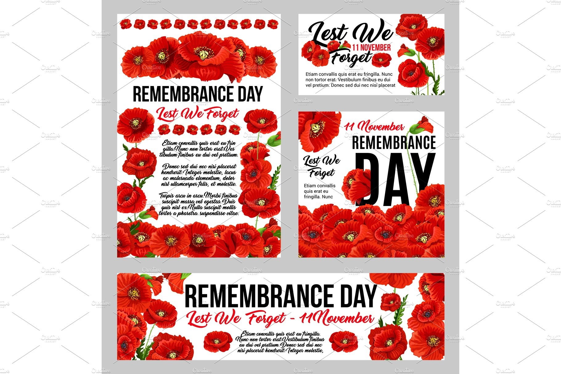 Remembrance Day poppy flower cover image.