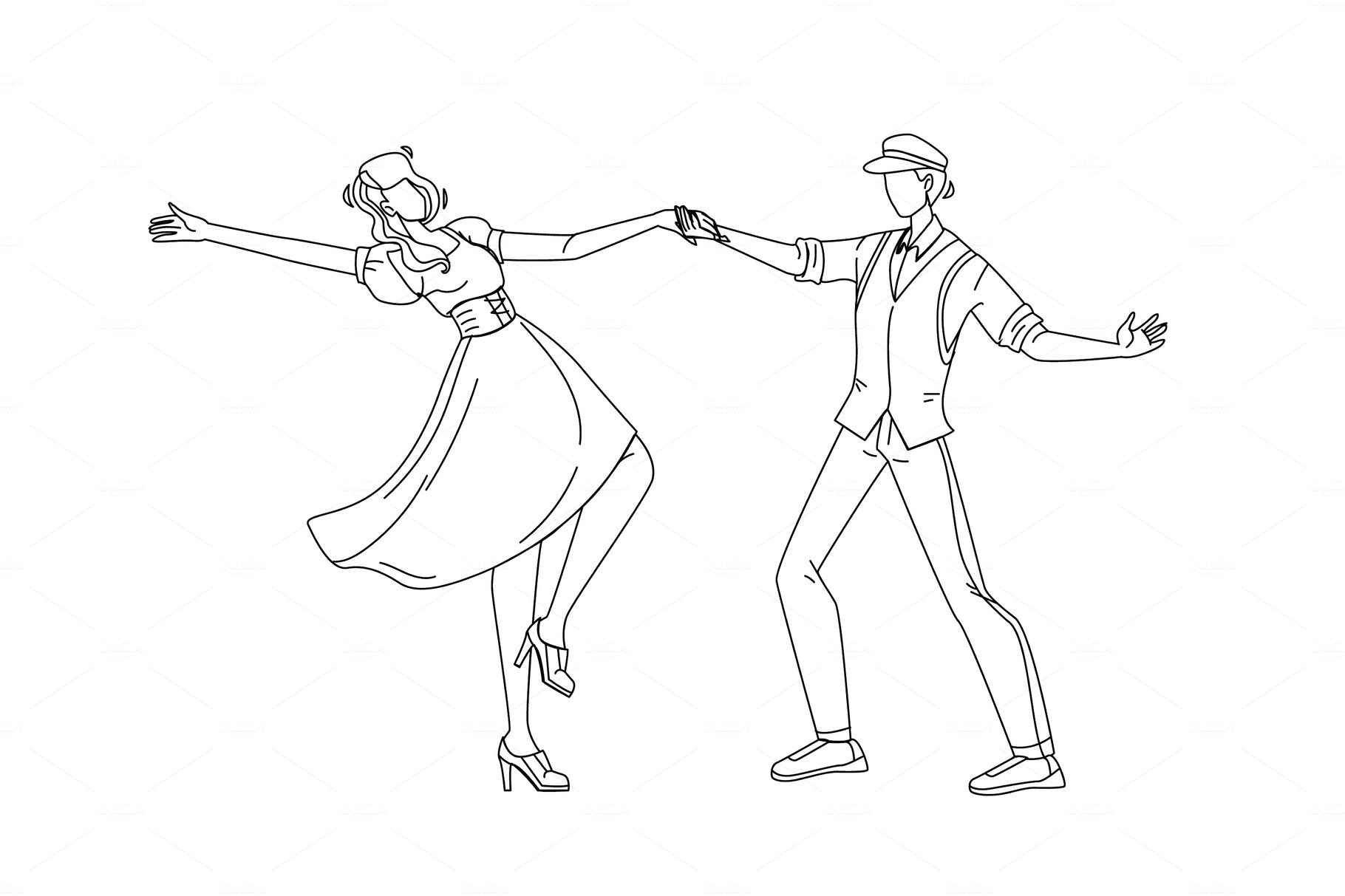 Swing Dance Party Dancing Young cover image.