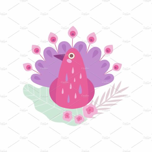Pink Peacock Bird, Symbol of Spring cover image.