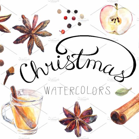 Watercolor Christmas collection cover image.