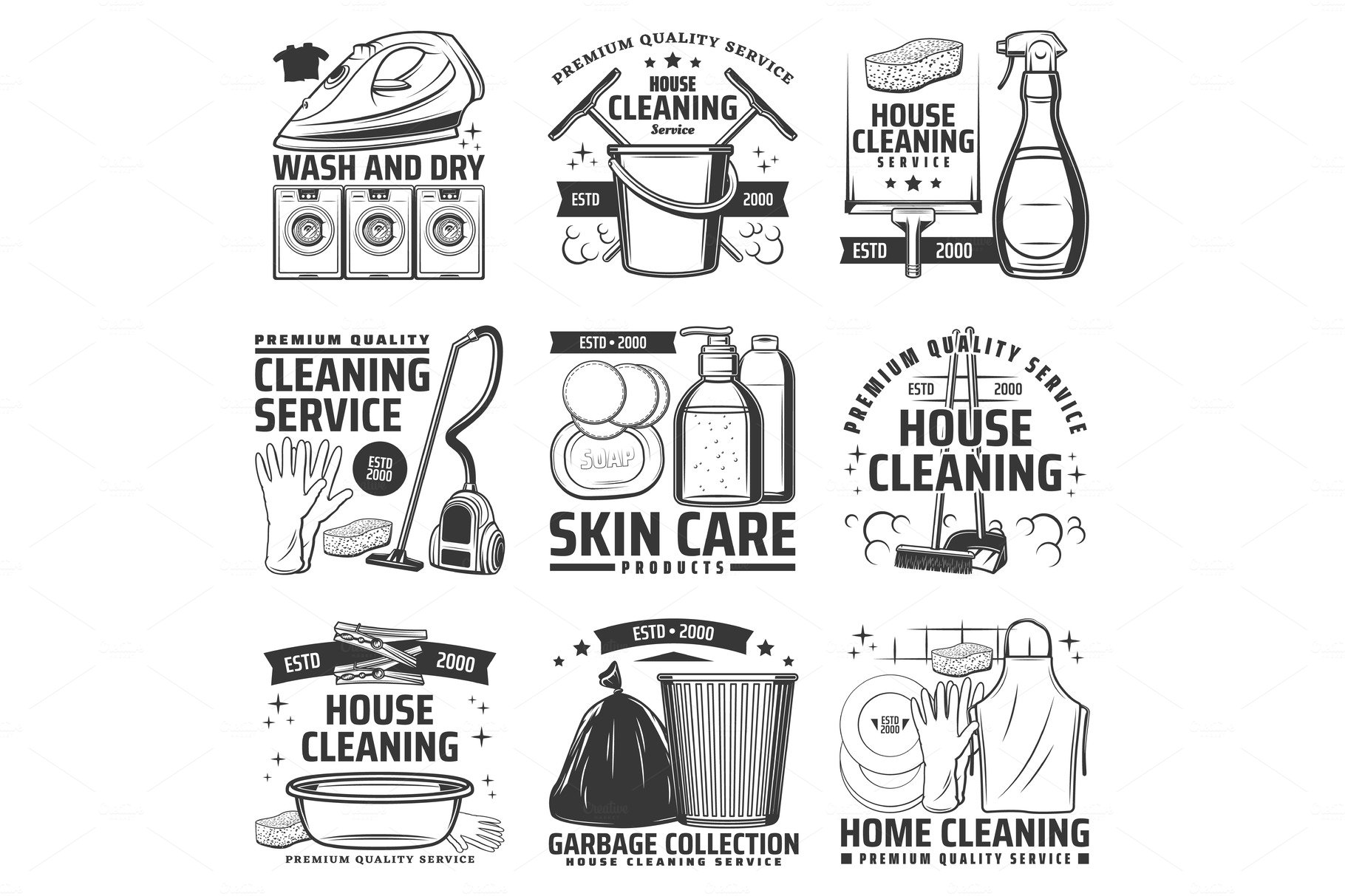 Laundry and house cleaning cover image.