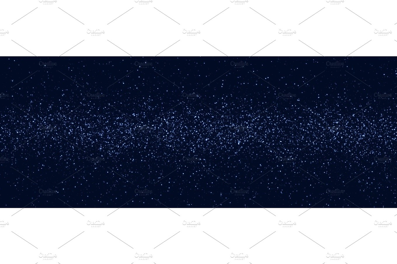 Space stars background. Light night sky vector cover image.