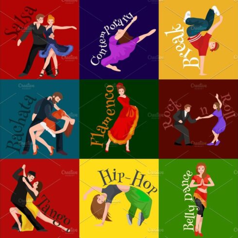 Dancing People, Dancer Bachata, Hiphop, Salsa, Indian, Ballet, Strip, Rock ... cover image.
