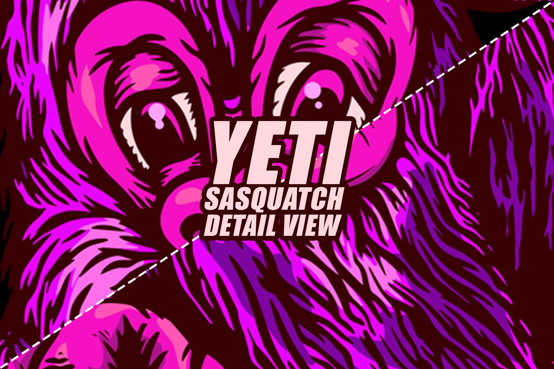 Yeti Sasquatch illustration preview image.