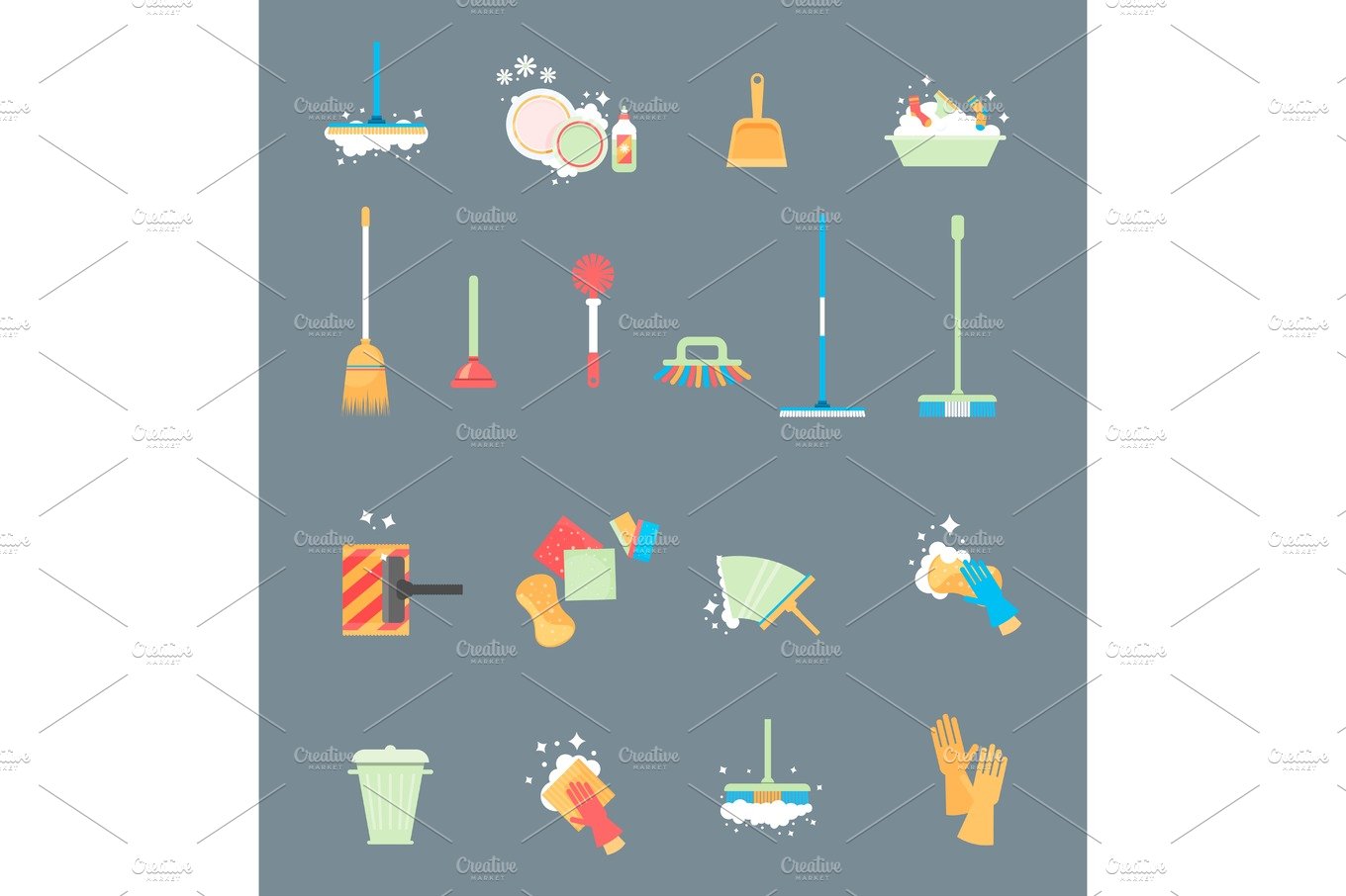 Cleaning company vector concept design. cover image.