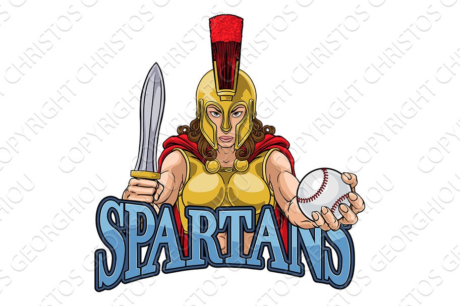 Spartan Trojan Gladiator Baseball cover image.